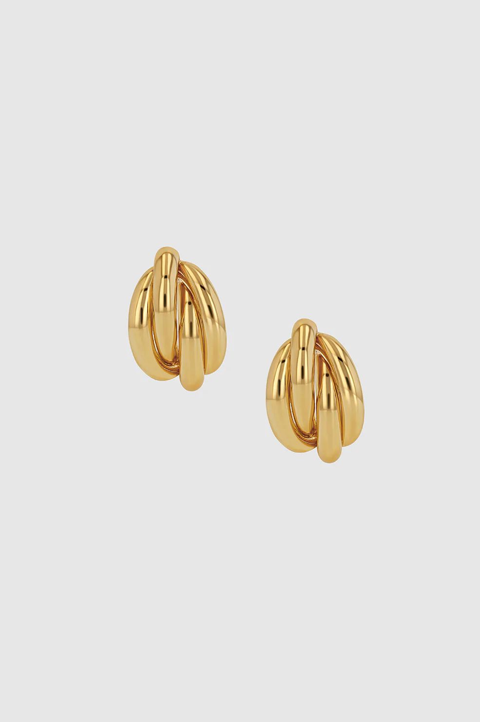 ANINE BING Knot Earrings in Gold | Anine Bing