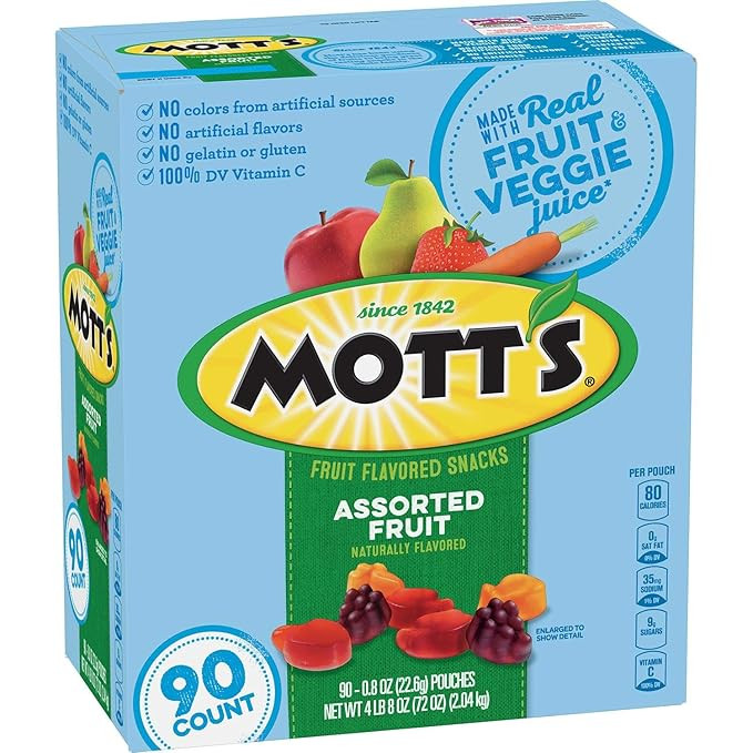 Mott's Medley Assorted Fruit Snacks 0.8 oz., 90 ct. A1 | Amazon (US)