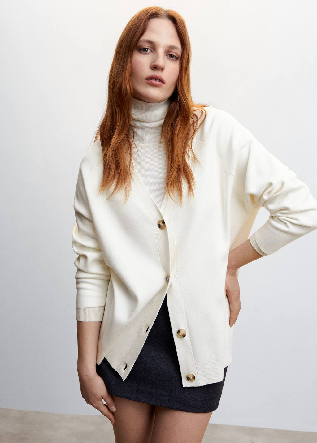 Button knit cardigan -  Women | Mango USA | MANGO (US)