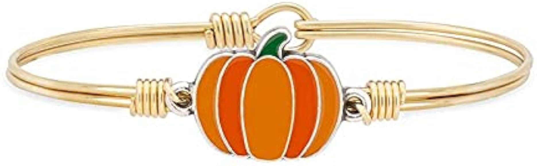 Luca + Danni | Fall Orange Pumpkin Bangle Bracelet For Women Made in USA | Amazon (US)