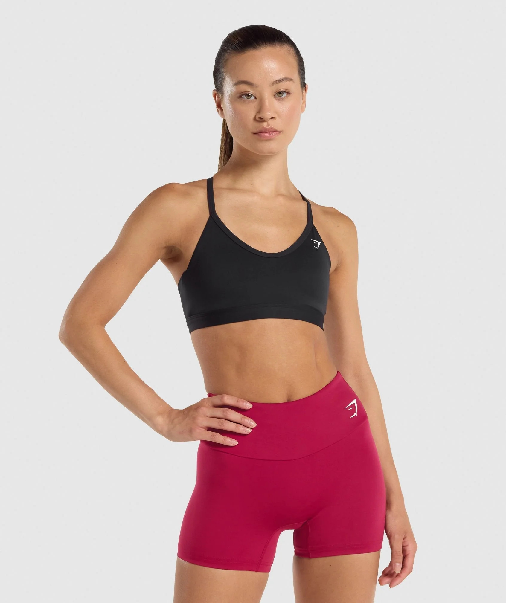 Gymshark V Neck Sports Bra - Black | Gymshark CA