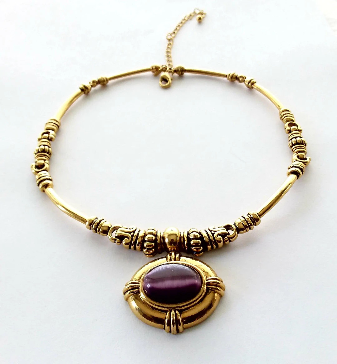 Royal Amethyst Necklace Earring Set | Etsy (US)
