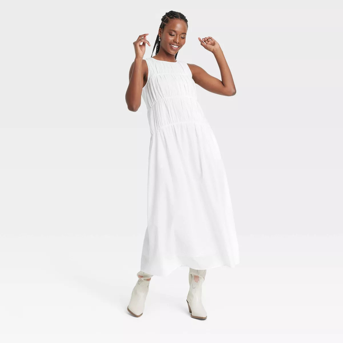 Women's Ruched Maxi A-Line Dress - Universal Thread™ | Target