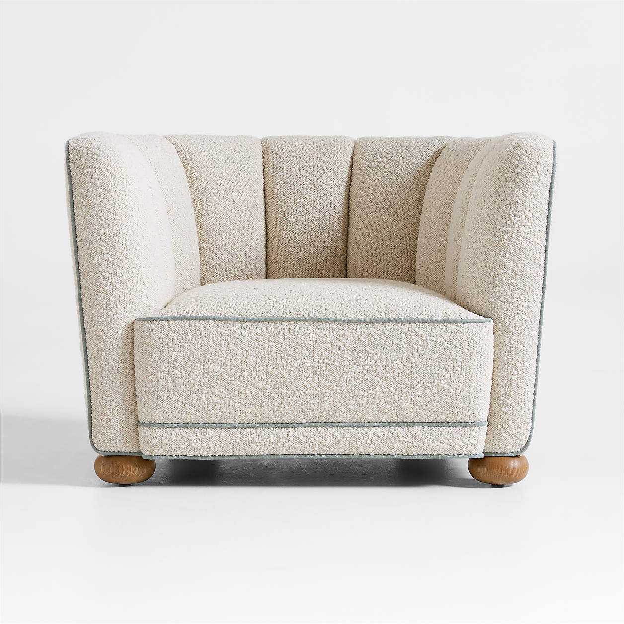 Hatsby Cream Boucle Kids Accent Chair by Jake Arnold | Crate & Kids | Crate & Barrel