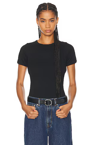 FLORE FLORE Car Tee in Black | FWRD | FWRD 