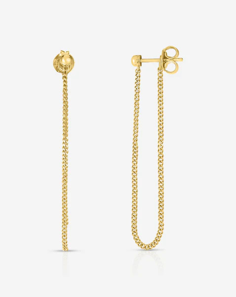 Diamond Cut Curb Chain Connector | Ring Concierge