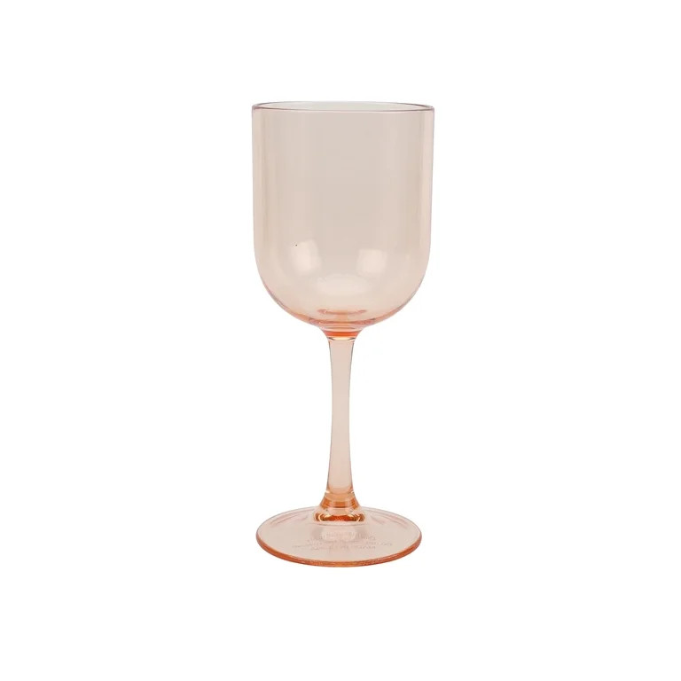 Just Feed Me by Jessie James Decker 12oz Stemmed Wine Glass, Pink | Walmart (US)