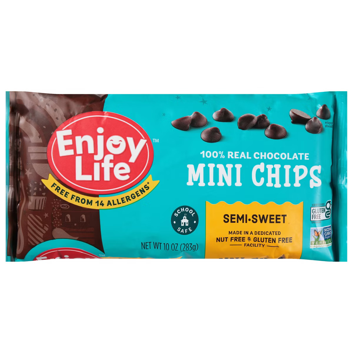 Enjoy Life Semi-Sweet Gluten Free Dairy Free Vegan Mini Chocolate Chips - 10oz | Target