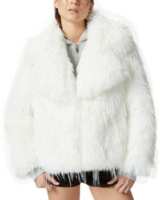 PINKO Novaro Caban Faux Fur Coat   | Bloomingdale's Women Coats & Jackets | Bloomingdale's (US)