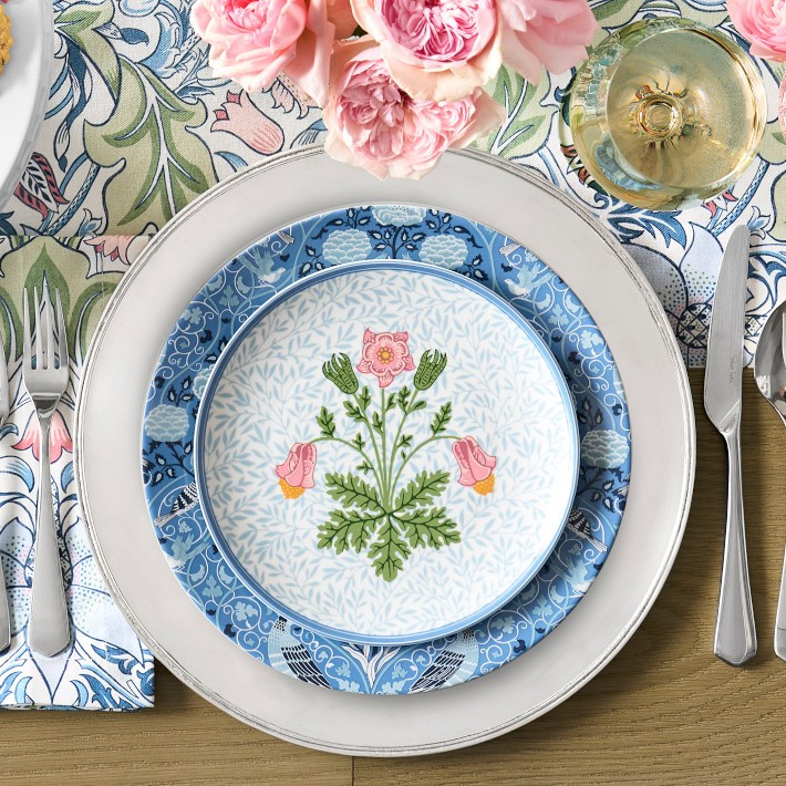 Morris & Co. x Williams Sonoma Hammersmith Dinner Plates, Set of 4 | Williams-Sonoma