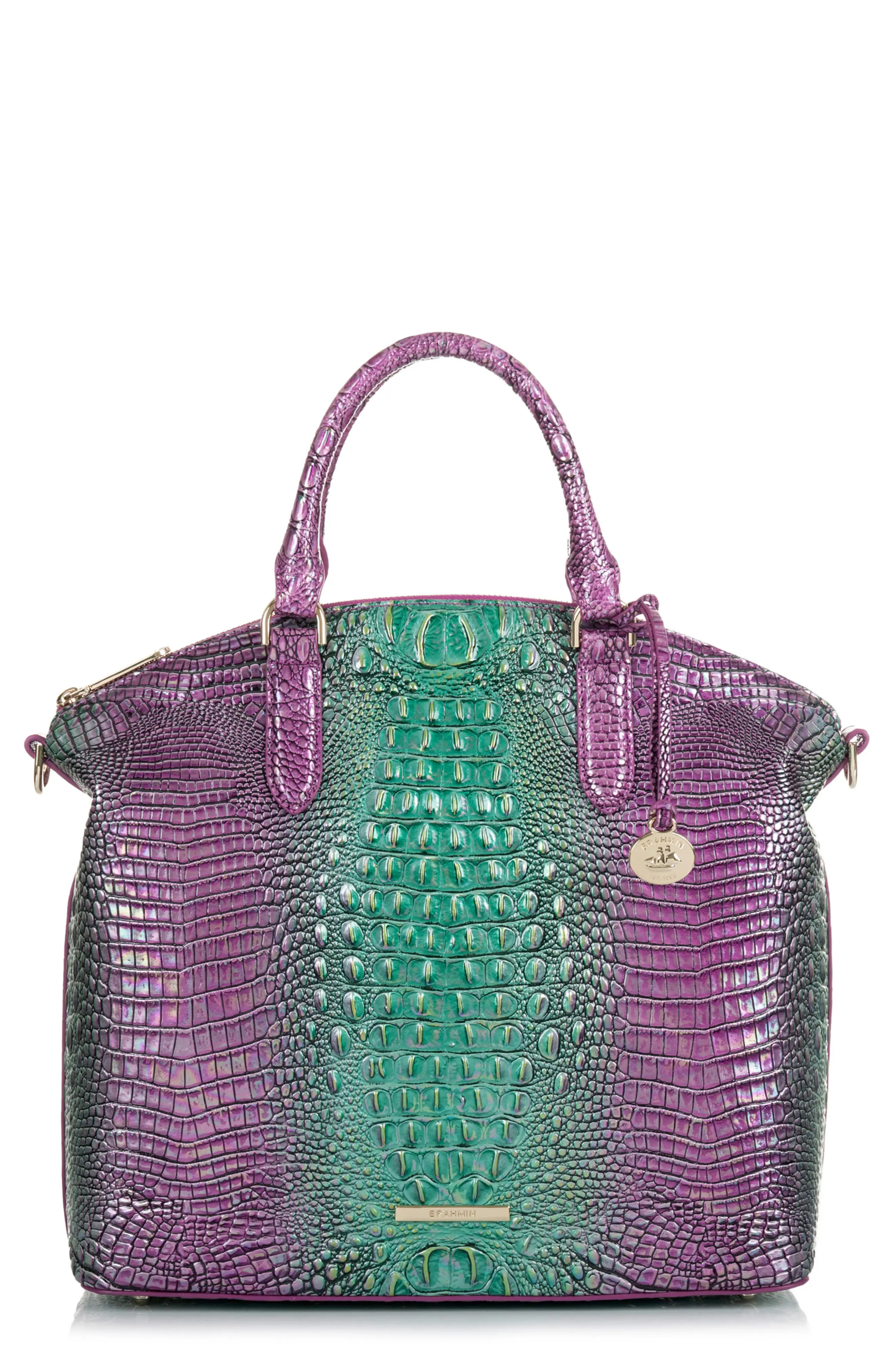Brahmin 'Melbourne - Large Duxbury' Satchel in Hyacinth Ombre Mini Melbourne at Nordstrom | Nordstrom