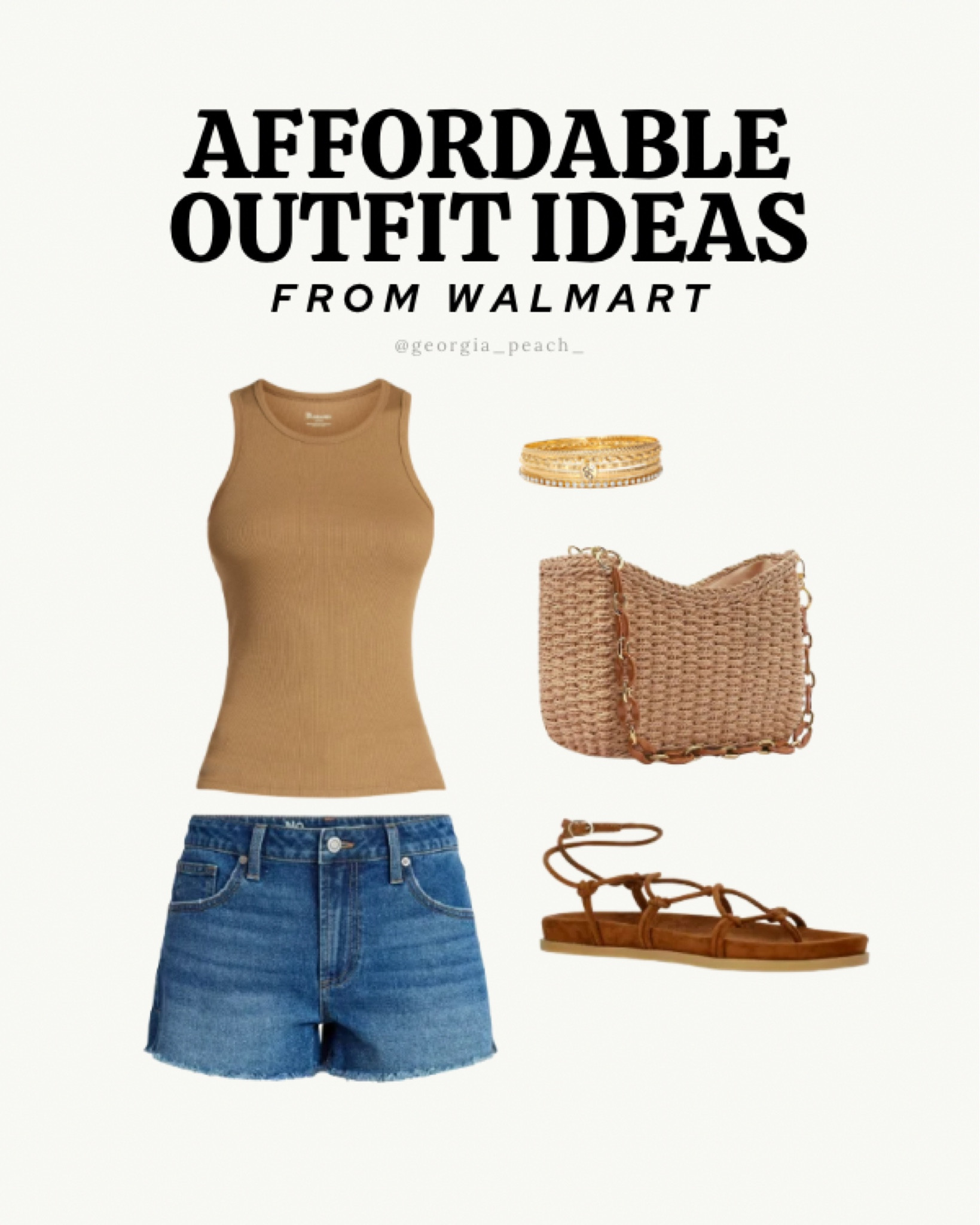 Relaxed, casual outfit Inspo - perfect for summer. This affordable style look is all from Walmart.  Great for running errands, brunch with the girls, or exploring on vacation ✨🫶🏼 #summerstyle #outfitinspo #outfitideas #summeroutfit #casualstyle #everydaystyle #styleinspo #vacationoutfit #affordablefashion #walmartfashion  

#LTKootd #LTKSeasonal #LTKgrwm