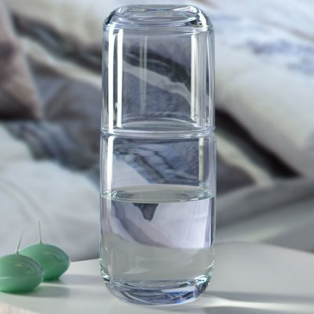 KROSNO Quench 2 Piece Bedside Water Carafe Set | Walmart (US)