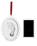 Amazon.com : Pearhead Babyprints Newborn Baby Handprint or Footprint Double-Sided Photo Ornament ... | Amazon (US)
