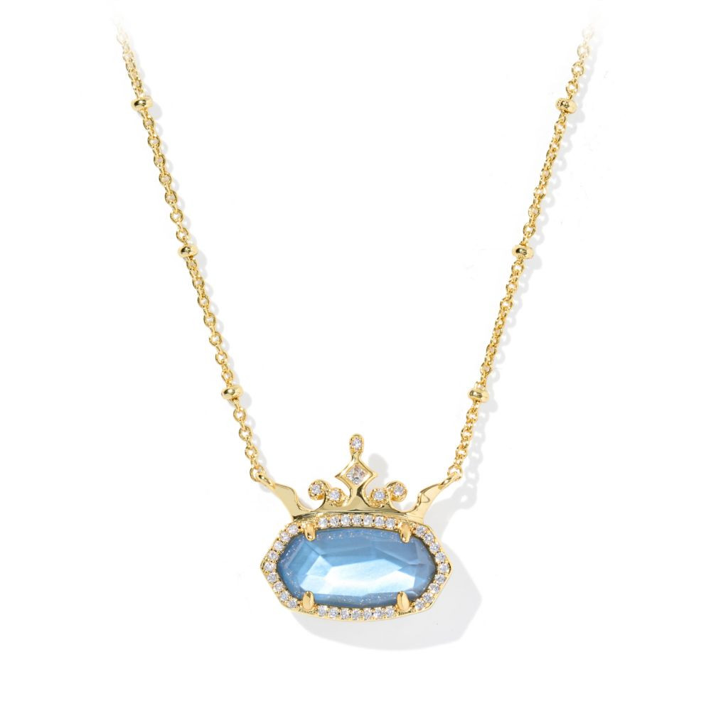 Disney Princess Elisa Short Necklace by Kendra Scott \u2013 Blue | Disney Store