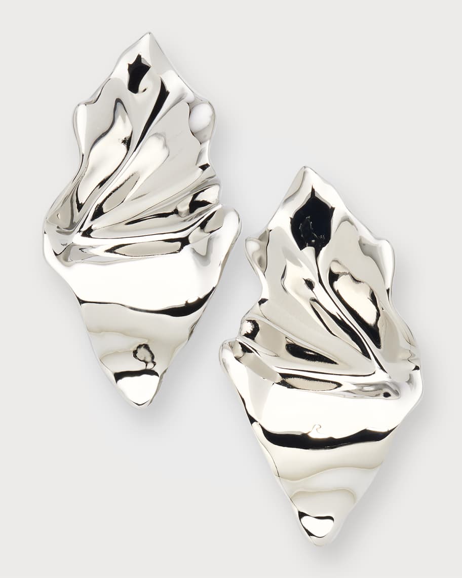 Crumpled Gold Small Post Earrings | Neiman Marcus