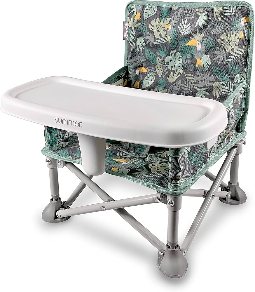 Summer by Bright Starts Pop 'N Sit Portable Booster Chair, Floor Seat, Indoor/Outdoor Use, Compac... | Amazon (US)