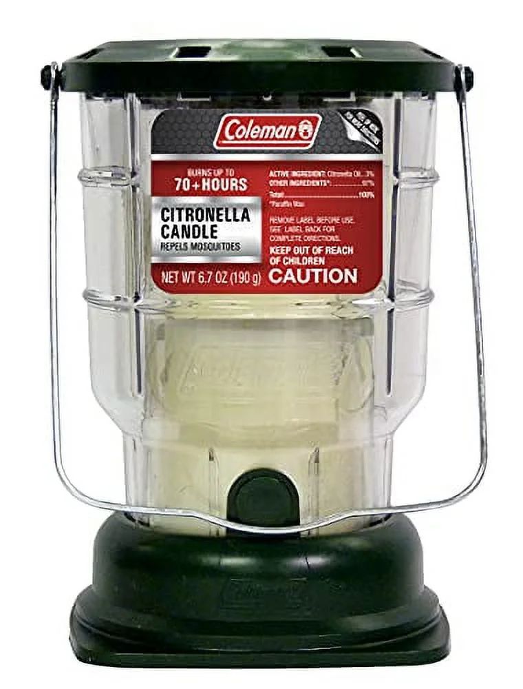 Coleman Citronella Candle Outdoor Lantern - 70+ Hours, 6.7 Ounce, Green - Walmart.com | Walmart (US)