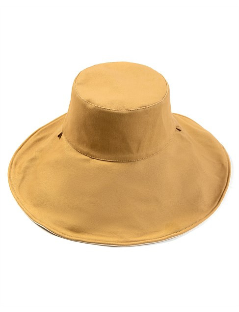 REVERSIBLE WIDE BRIM CANVAS HAT | David Jones (Australia & New Zealand)