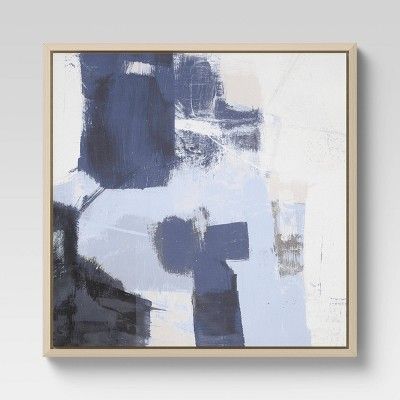 20" x 20" Framed Wall Canvas Blue/Gray - Threshold™ | Target