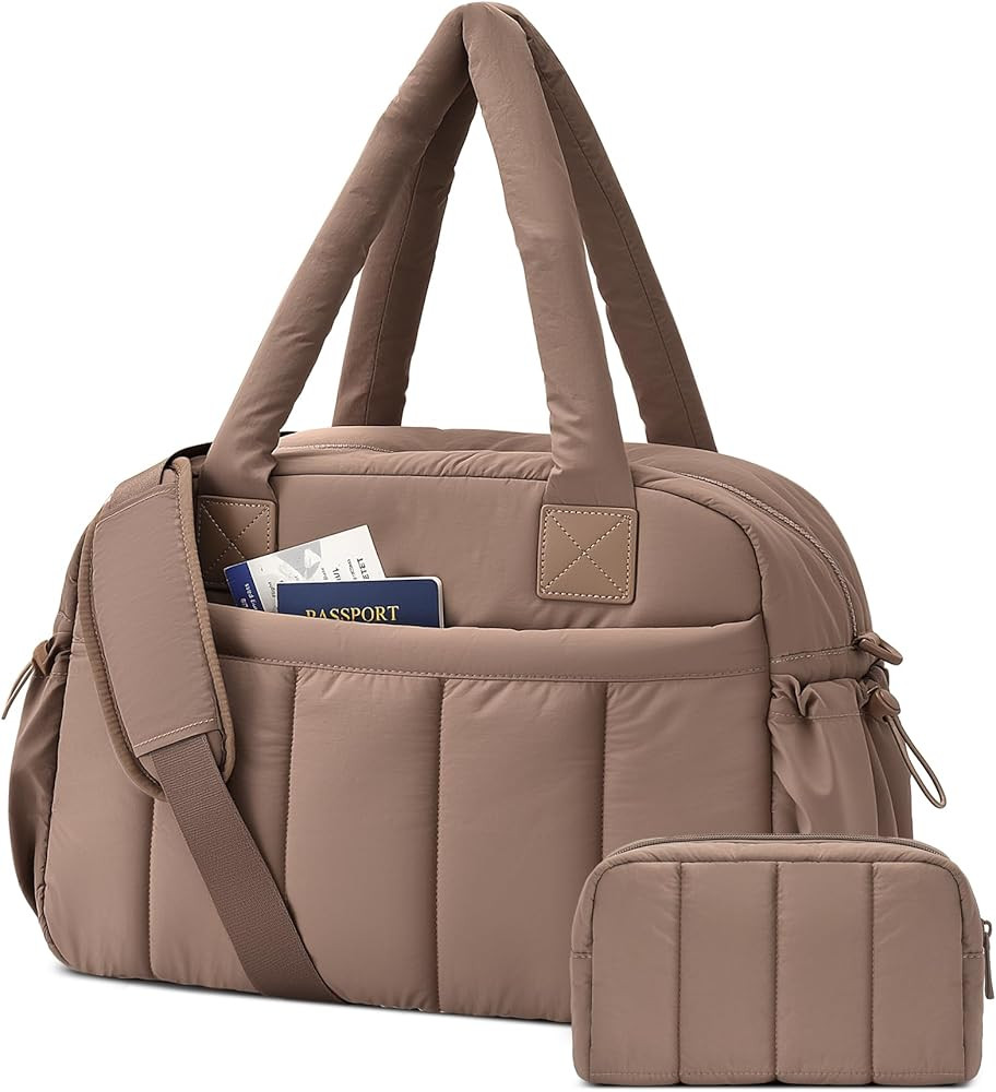 oscaurt Gym Bag for Women Lightweight Duffle Bag for Travel with Toiletry Pouch Water Resistant C... | Amazon (US)