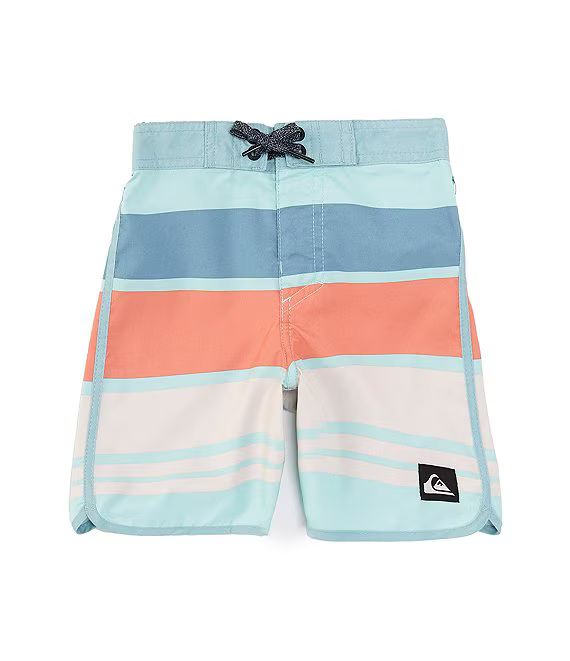 Little Boys 2T-7 Everyday Stripe Board Shorts | Dillard's