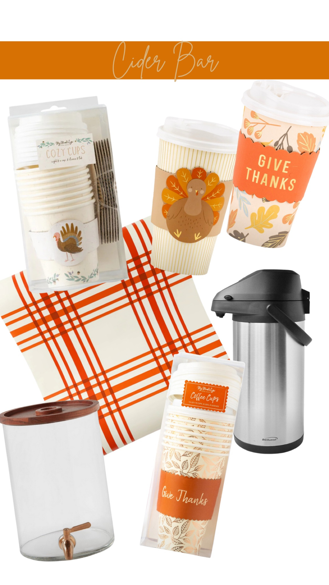 I love setting up a cider bar for Thanksgiving guests! Hot or Iced! Spiked or not! 