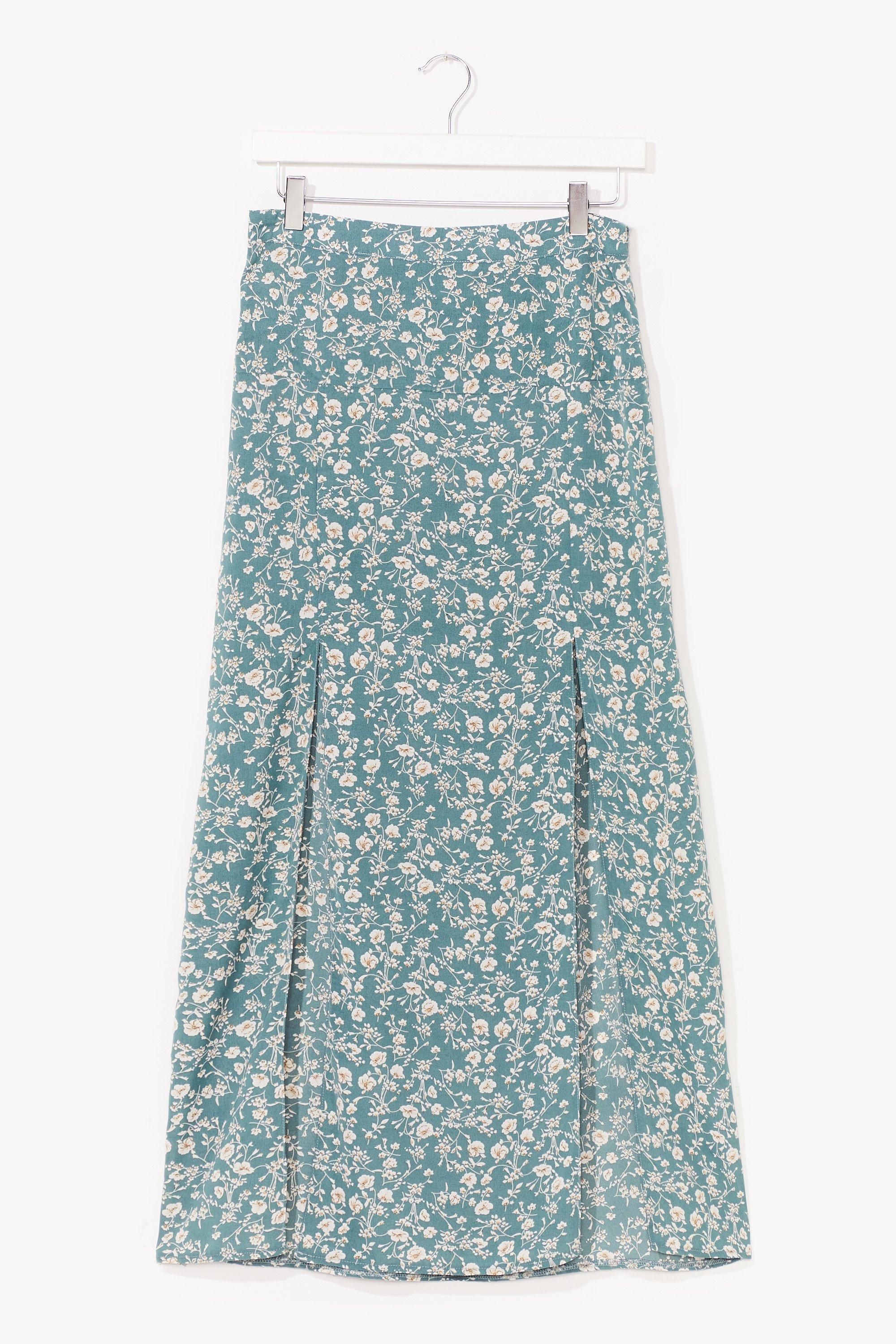 Slit Happens Floral Midi Skirt | NastyGal (US & CA)