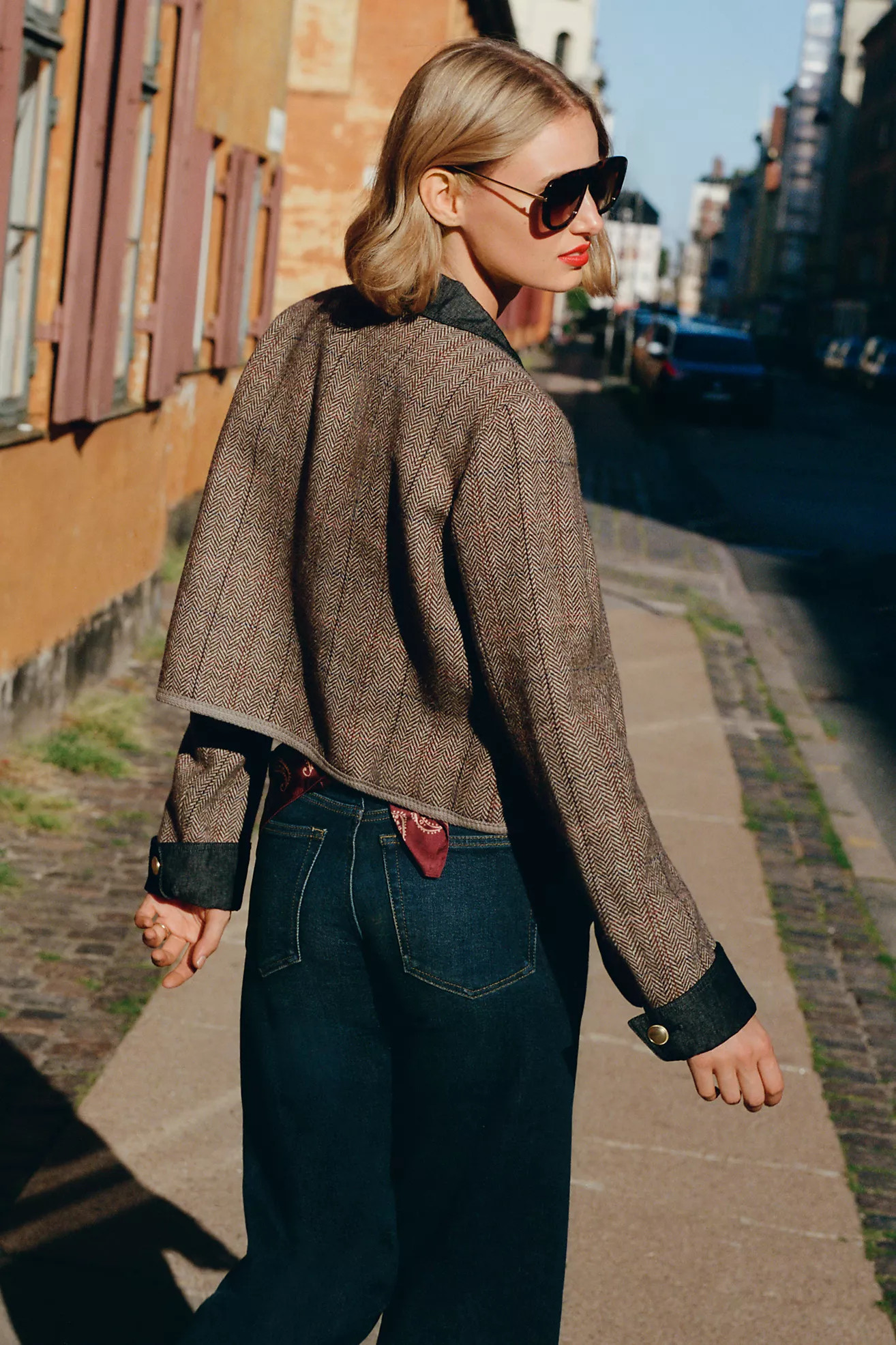 Maeve Wool Blend Shrunken Heritage Lady Jacket | Anthropologie (US)