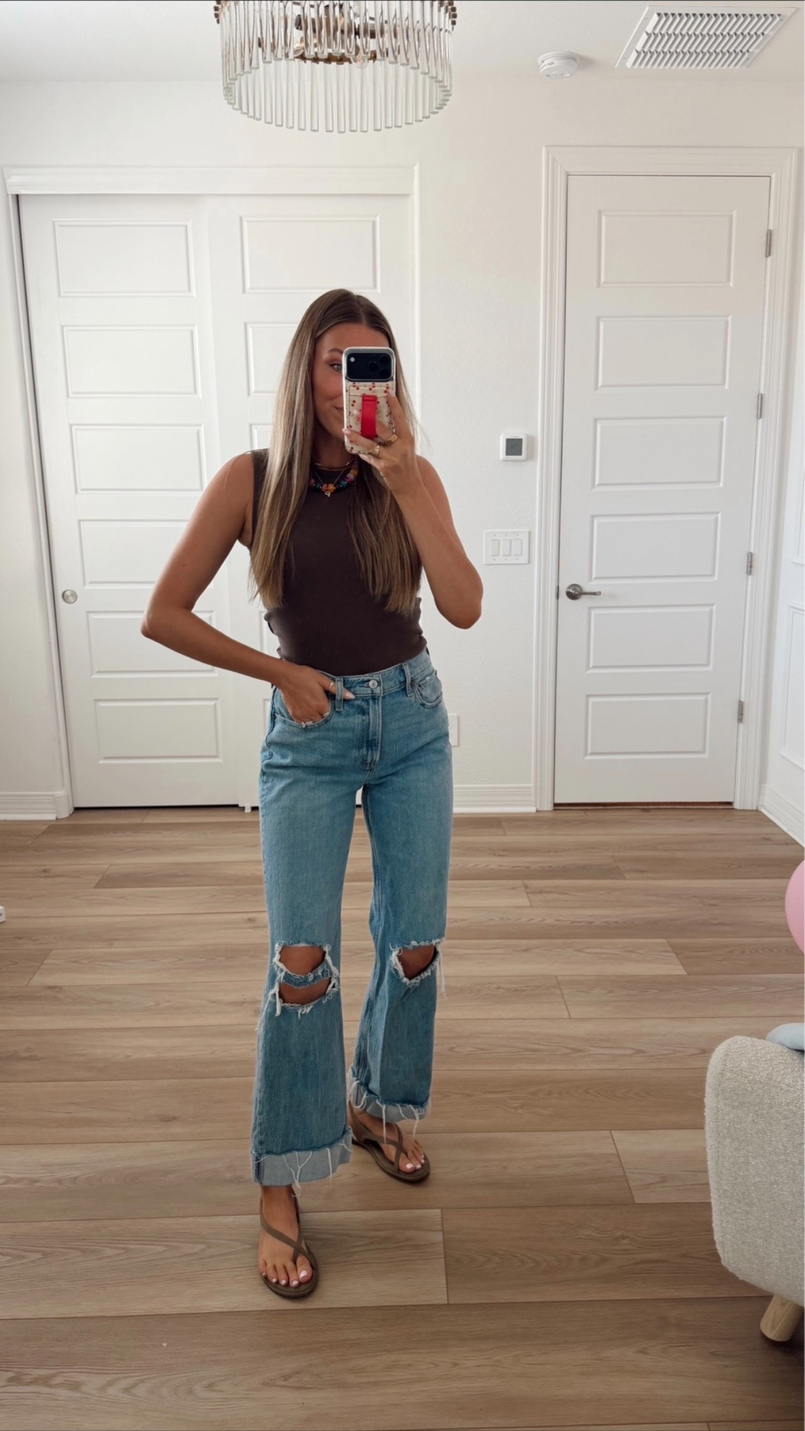 @abercrombie jeans and bra-free tank on sale + extra 15% off with code SHORTSAF