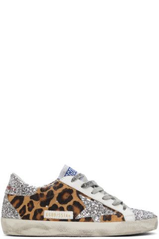 Silver Leopard Super-Star Sneakers | SSENSE