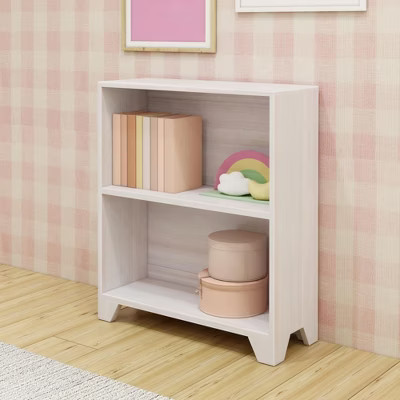 Max & Lily Bookshelf, 2 Shelf Bookcase Modern Farmhouse Solid Wood Shelves for Bedroom | Target