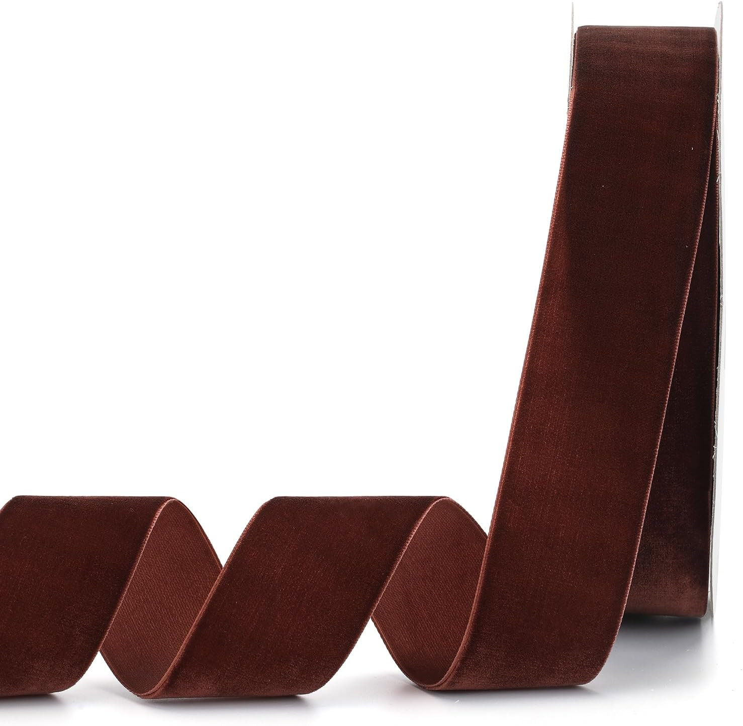 Coffee Velvet Ribbon,1-1/2"W x 20Yd Single Face,Great for Gift Wrapping,Hair Bows,Handmade Craft and Christmas,Wedding Decoration (1-1/2" Coffee) | Amazon (US)