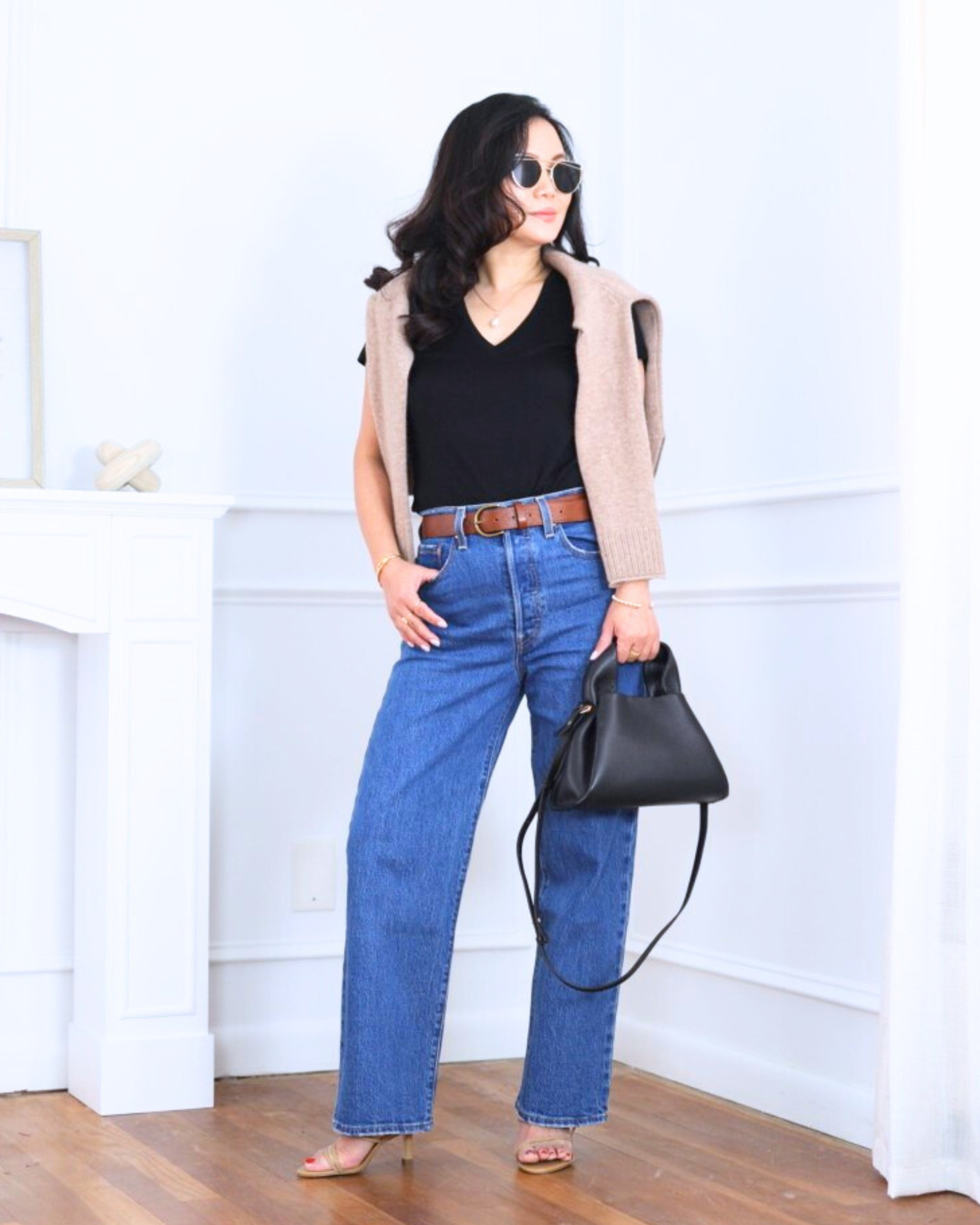 Keeping it relaxed but still polished — I’m wearing a black tee from Unbound Merino (so soft and breathable thanks to Merino wool’s natural performance benefits) paired with a cozy cashmere sweatshirt from Quince and jeans from Levi’s for a comfy everyday outfit that still feels put-together. I’m 5’2, wearing size XS.

#LTKootd #LTKPetite #LTKOver40