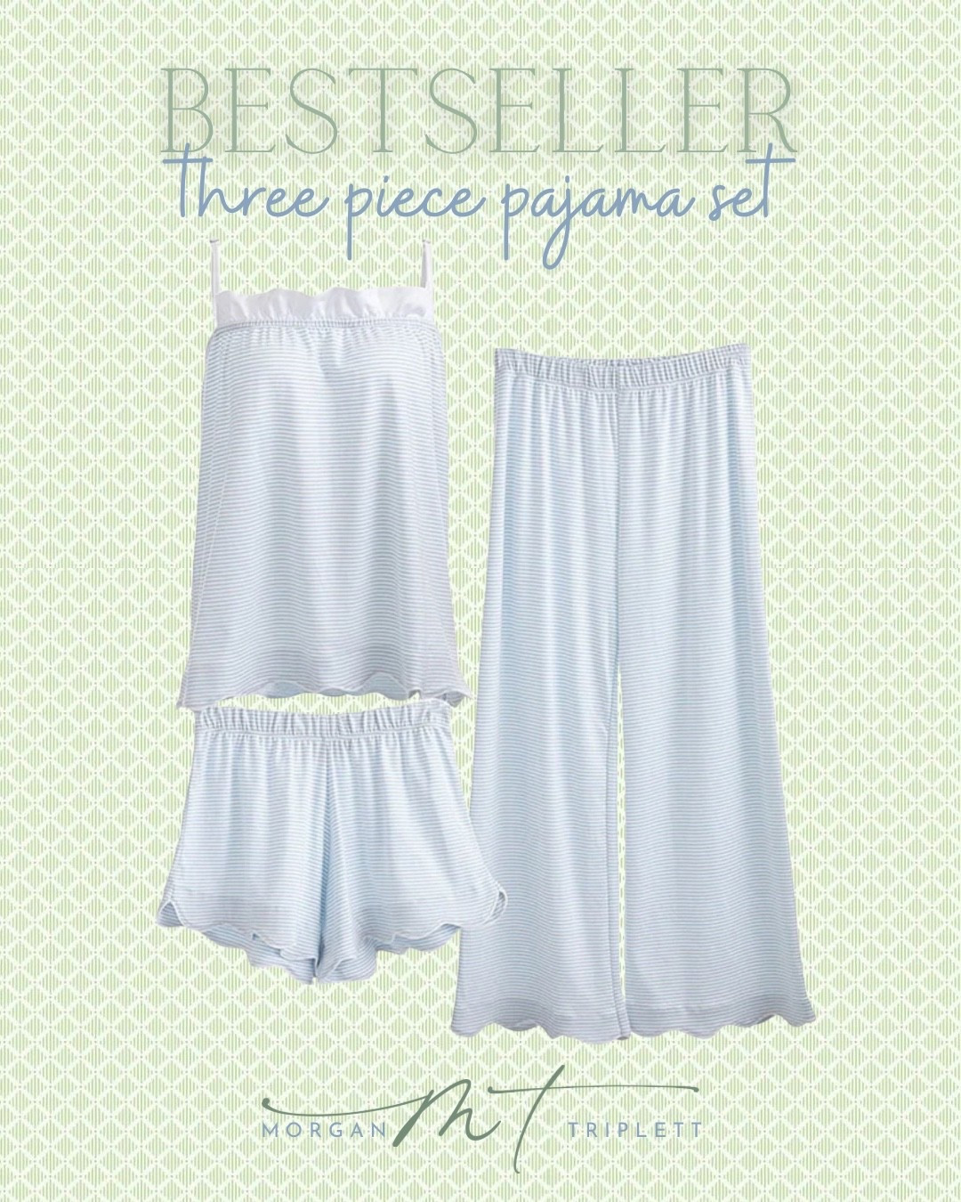 The cutest luxury 3 piece pajama sets! 🩵

#LTKmomlife #LTKselfcare #LTKmorningroutine