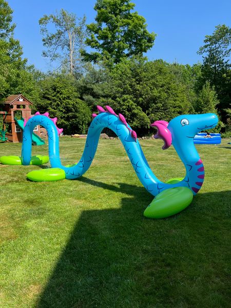 H20GO! 20ft Giant Sea Serpent Kids Inflatable Sprinkler, viral outdoor water toy of the summer! Takes a while to inflate but sturdy, impressive design, and lots of fun for the kids! 

#LTKSeasonal #LTKParties #LTKKids