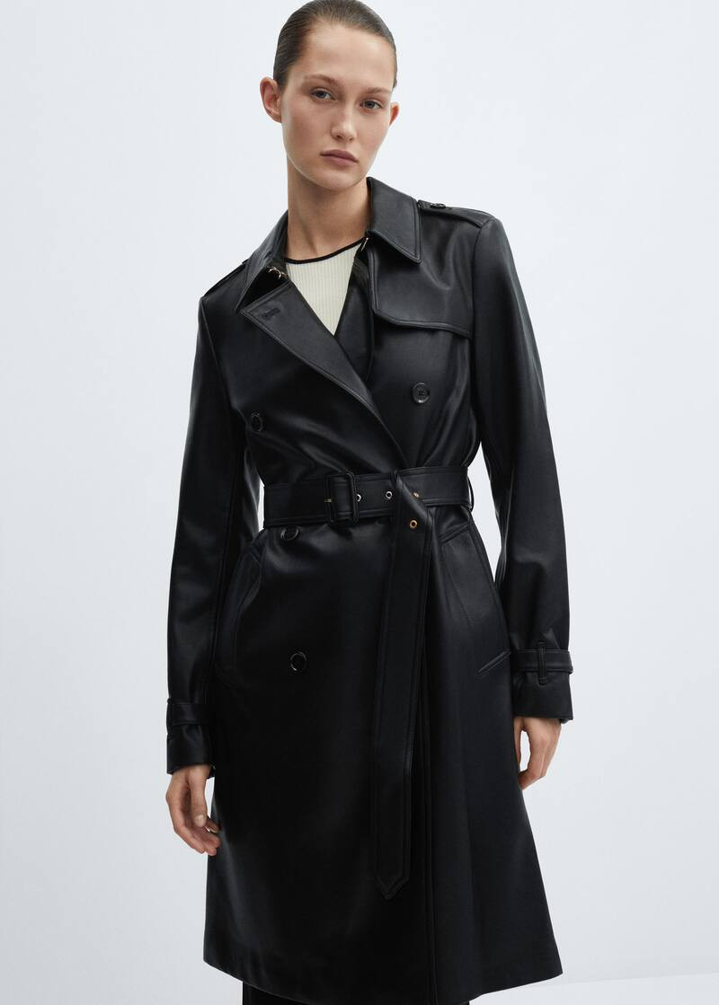 Search: Leather effect trench (1) | Mango Canada | Mango Canada