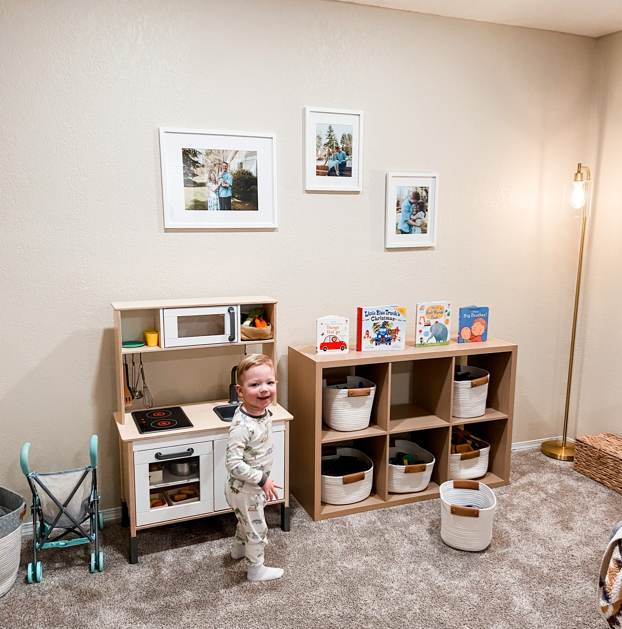Noah is so excited about our new play space in our living room! Because baby #2 is on the way and his current playroom will be converted into the baby’s room, we decided to create a play space in the living room for him and his future sibling to use and enjoy. I’m super happy with how it turned out! 

#LTKkids #LTKfamily #LTKhome