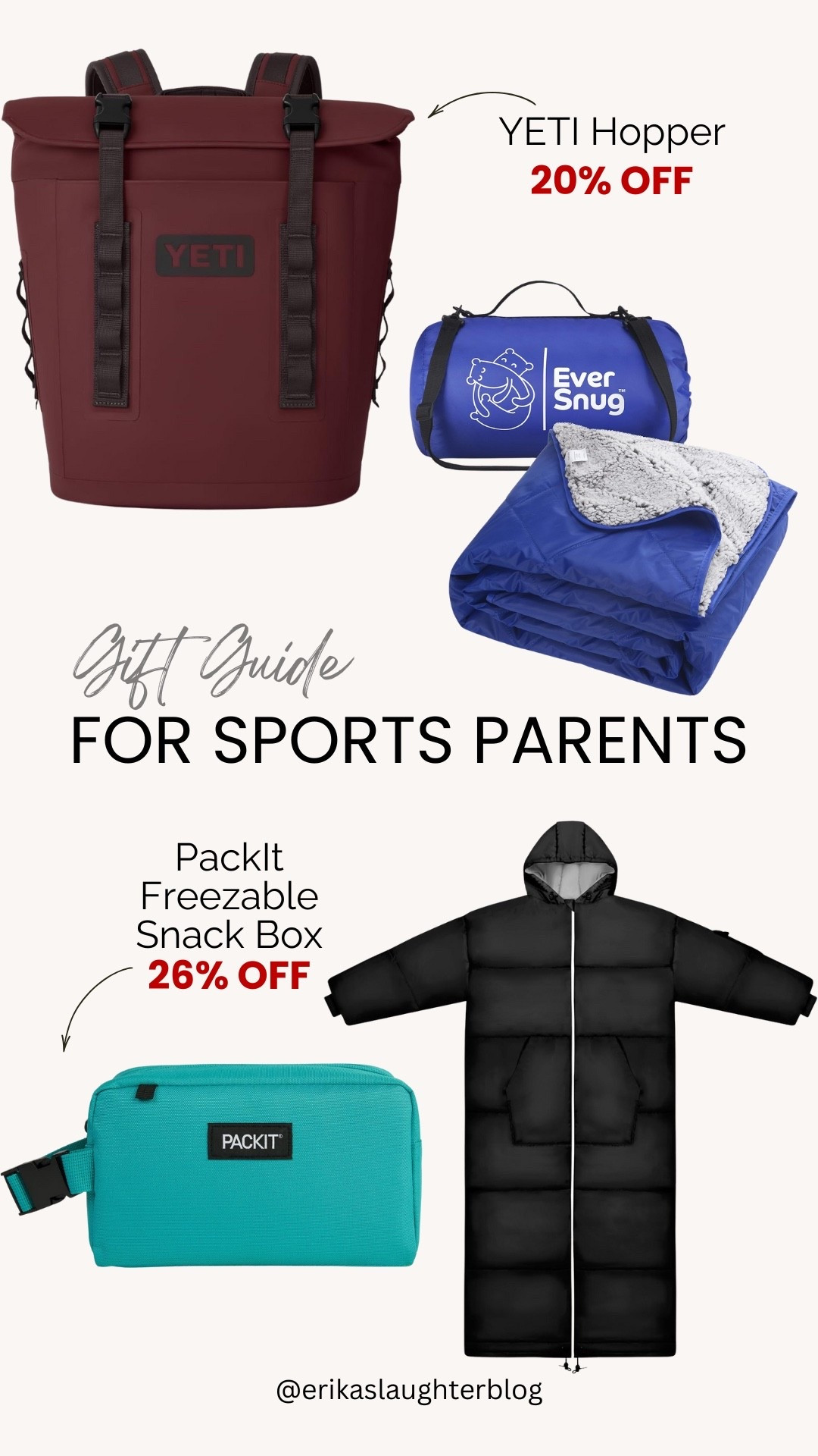 Practical gifts for all the sports parents out there!  These three are lifesavers on cold game days — the freezable lunch pack, the wearable sleeping bag, and the coziest stadium blanket.

#sportsmom #sportsfamily #gamedayessentials #giftideas #practicalgifts #cozygifts #wintergames



#LTKSeasonal #LTKmomlife #LTKGiftGuide