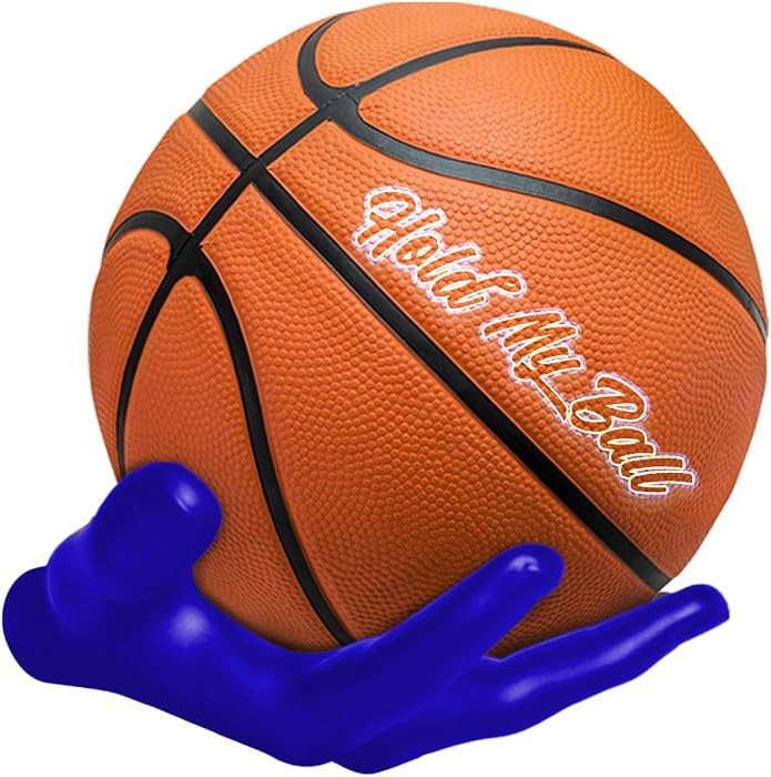 Wall-Mounted Ball Holder \u2013 Premium Resin \u2013 Basketball, Soccer, Football Display \u2013 ... | Amazon (US)