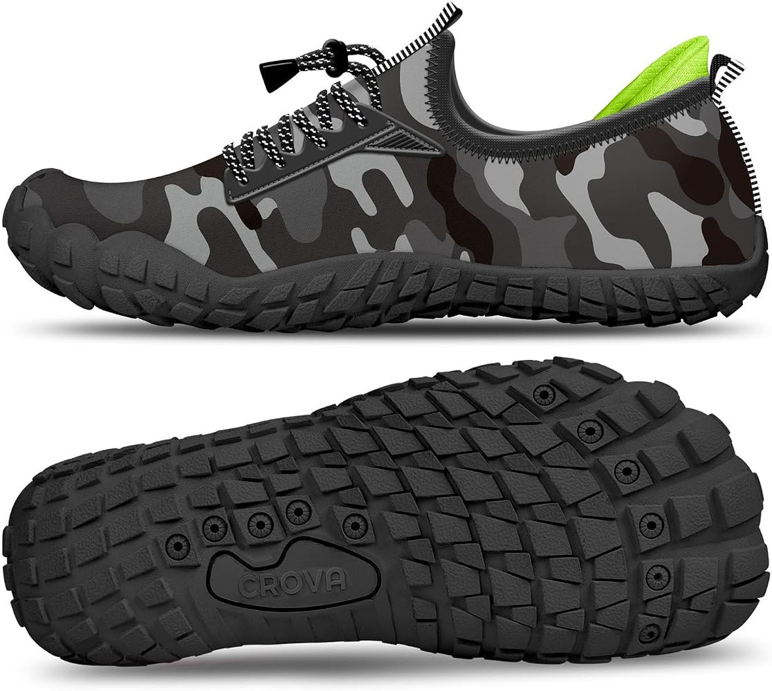 Built-in Heel Grips Water Shoes for Kids Girls Boys Hiking Wide Barefoot Swim Beach Pool Big Kid | Amazon (US)
