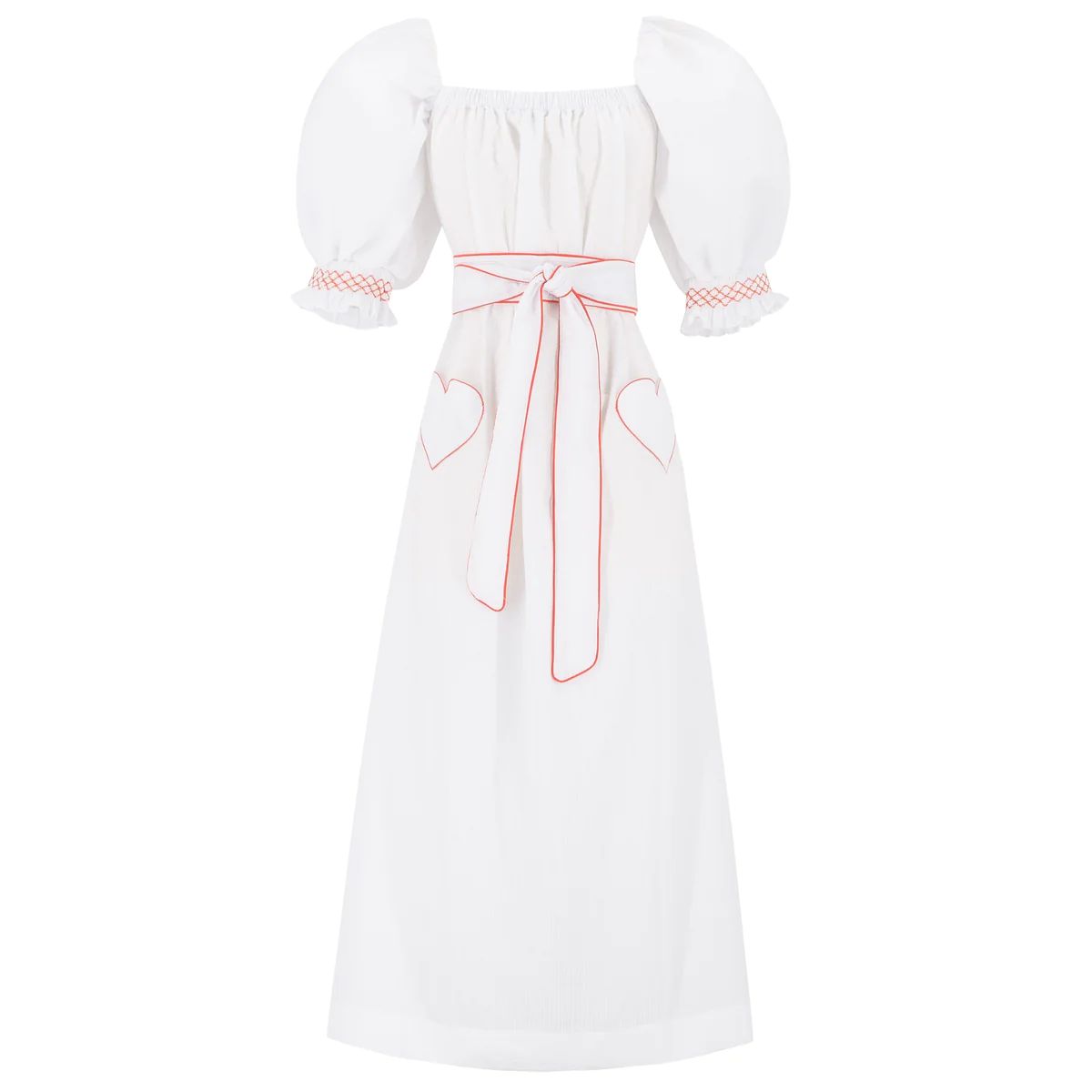 Women's Bonjour Dress - White | Dondolo