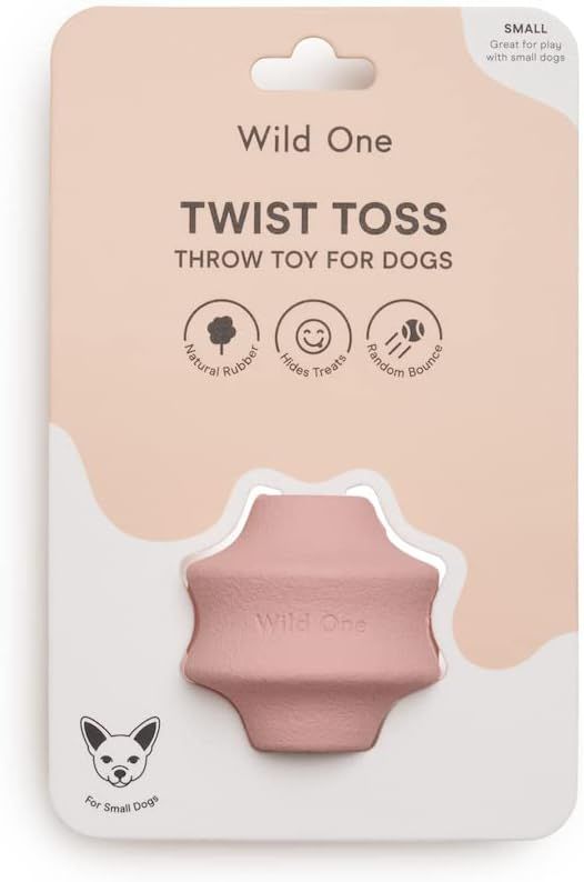 Wild One Small Twist Toss Dog Toy 100% Natural Rubber, Fun to Chew, Durable for All Breeds, Fetch... | Amazon (US)