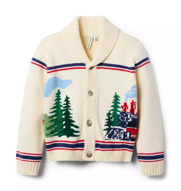 The Cozy Train Cardigan | Janie and Jack
