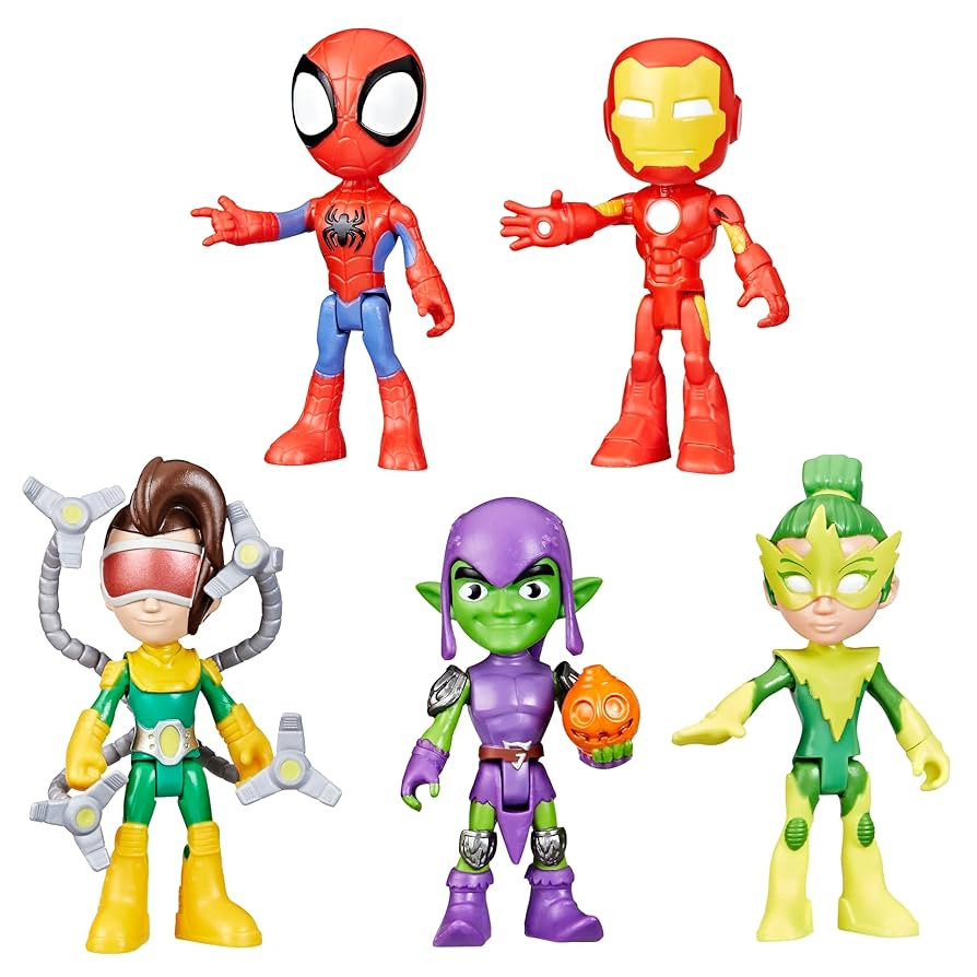 Spidey and his Amazing Friends Marvel, Friends & Foes Pack, 5 Action Figures, 4-Inch, Preschool S... | Amazon (US)
