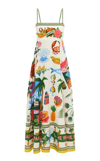 Paradiso Printed-Linen Maxi Dress | Moda Operandi (Global)