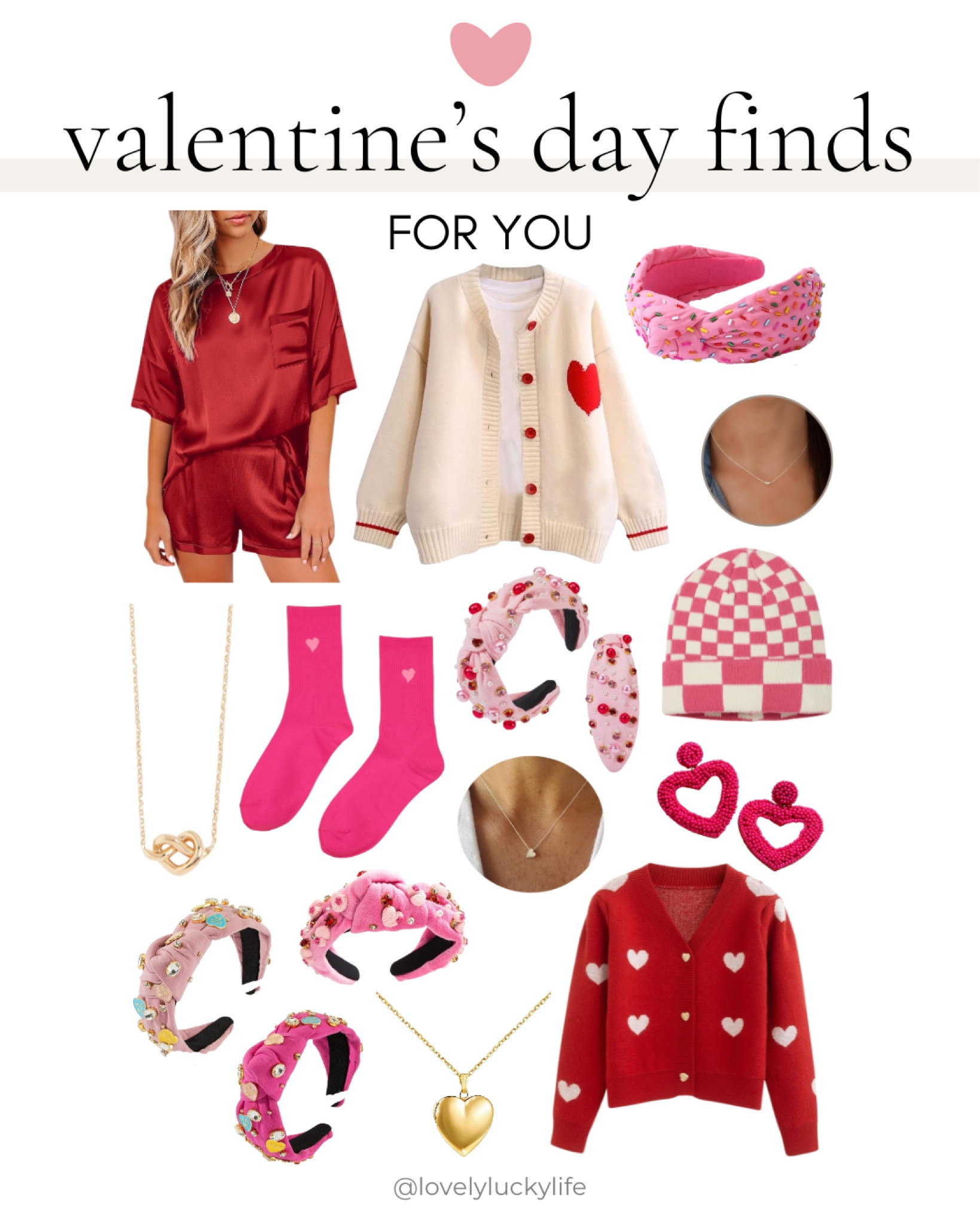 Valentine’s Day Finds for you! Cute sweaters, pajamas & accessories for women.

#LTKSeasonal #LTKMostLoved #LTKstyletip