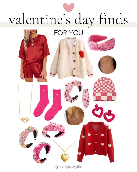 Valentine’s Day Finds for you! Cute sweaters, pajamas & accessories for women.

#LTKSeasonal #LTKMostLoved #LTKstyletip