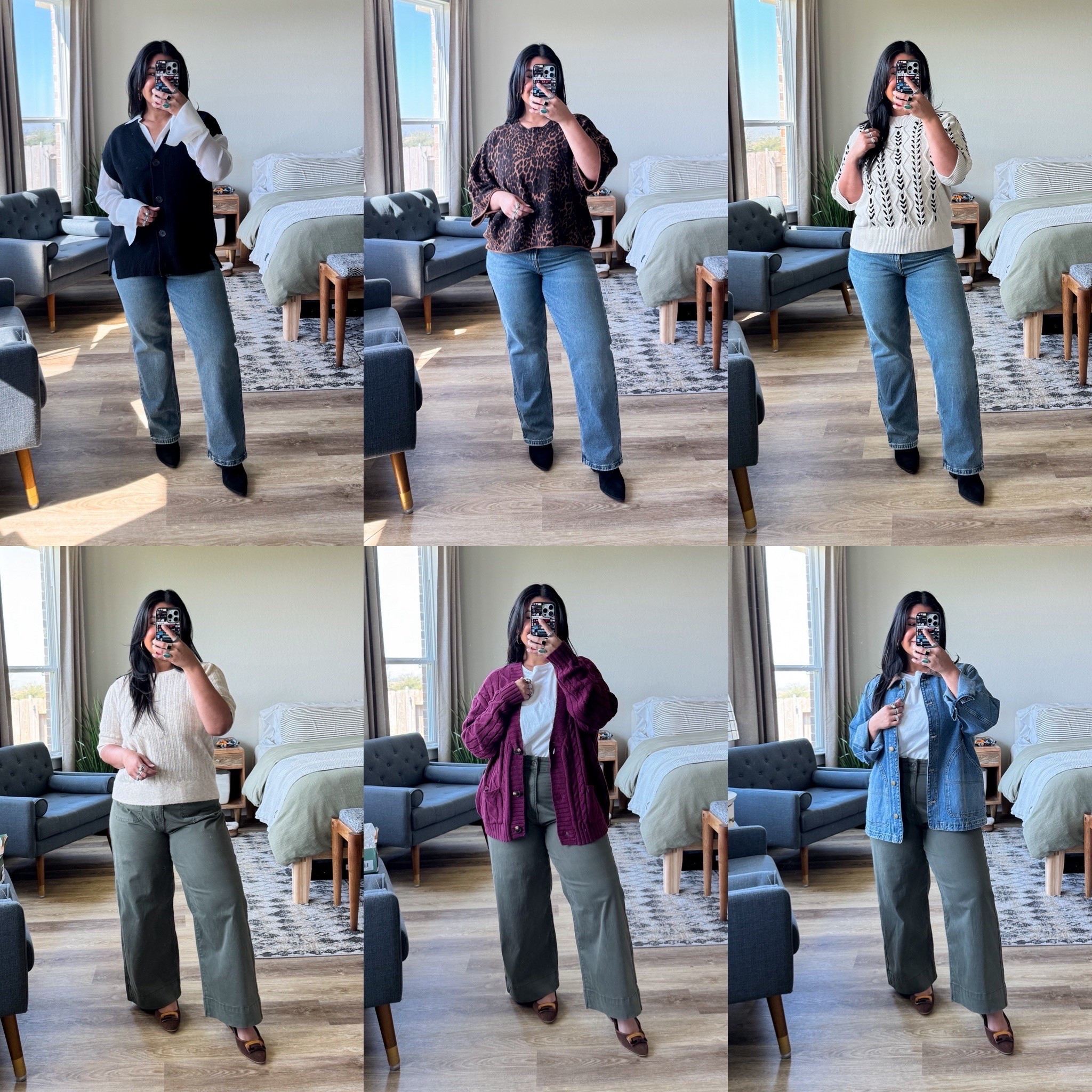 JCPenney outfits! Code: KRIS20 // OUTFIT1: M tops, 12 short jeans // OUTFIT2: XL sweater, 12 short jeans // OUTFIT3: L sweater, 12 short jeans // OUTFIT4: L sweater, 12 pants // OUTFIT5: L cardigan (shade deep ruby), L tee, 12 pants // OUTFIT6: L jacket, L tee, 12 pants

#LTKPetite #LTKMidsize #LTKOver40