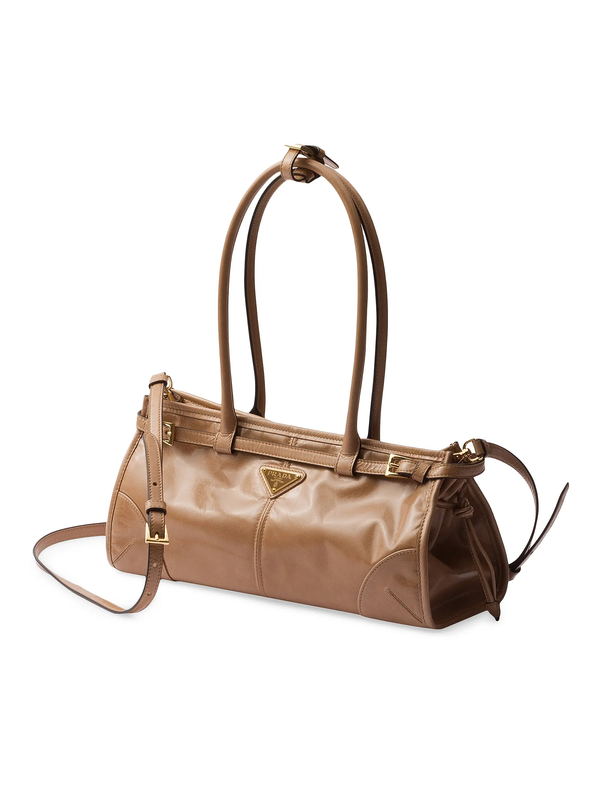 Prada Bonnie Medium Leather Top Handbag | Saks Fifth Avenue | Saks Fifth Avenue